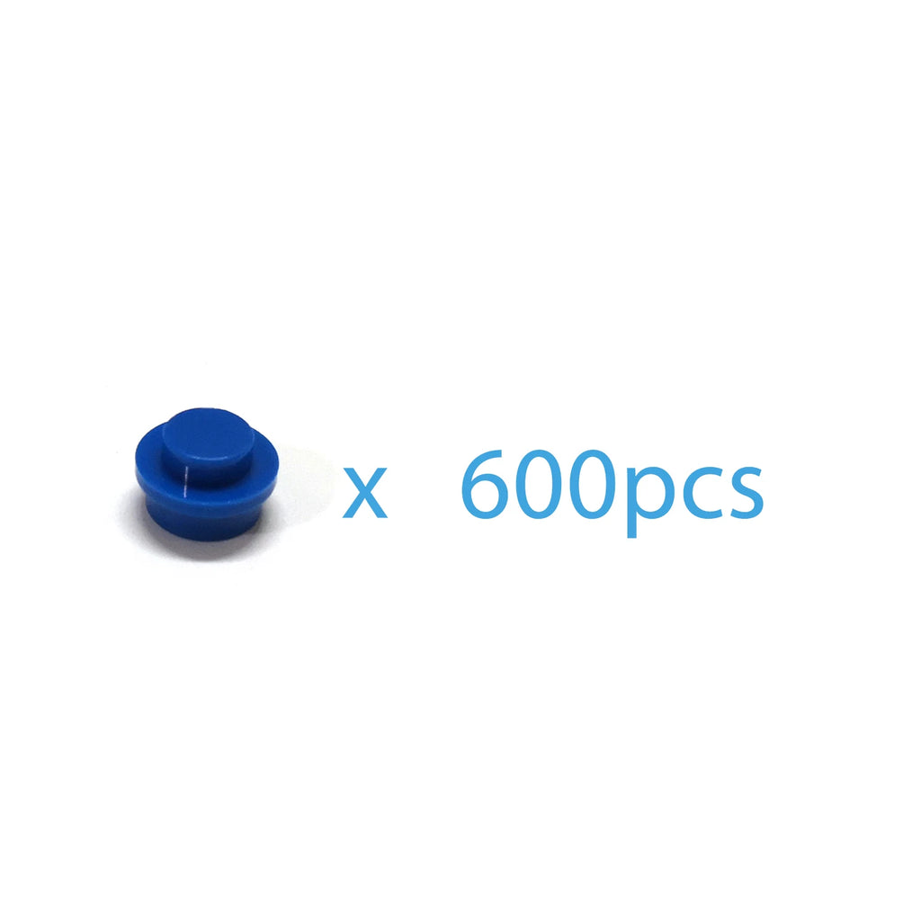 Conjunto de 600 peças de blocos de montar DIY, figuras finas, formato de lâmpada, 12 cores, educativo e criativo, tamanho compatível com brinquedos 4037 para crianças.