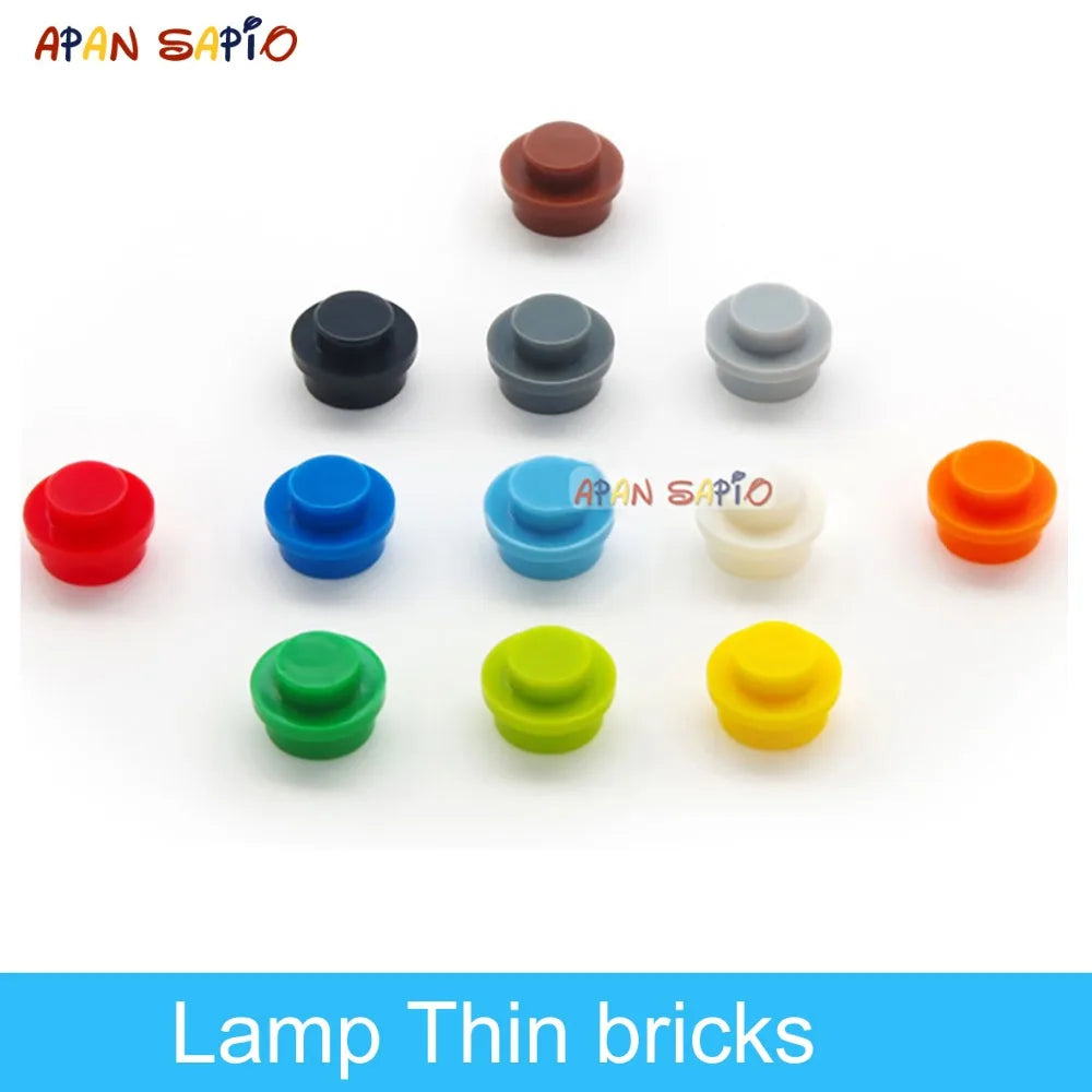 Conjunto de 600 peças de blocos de montar DIY, figuras finas, formato de lâmpada, 12 cores, educativo e criativo, tamanho compatível com brinquedos 4037 para crianças.