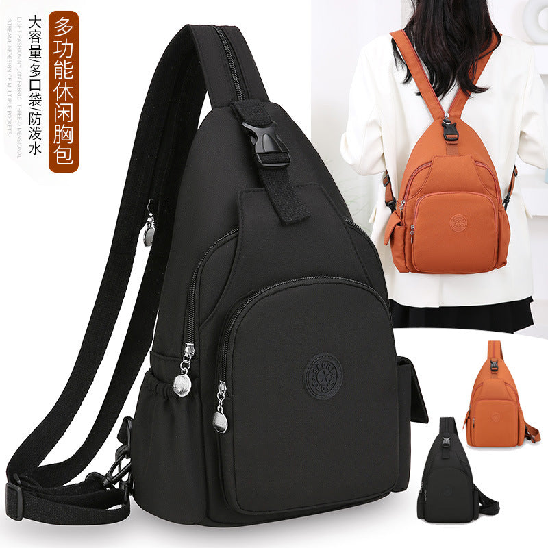 Mochila Bolsa de Peito da Moda, Tendência 2026, Nova Bolsa de Peito Feminina, Bolsa Casual Anti-respingos, Bolsa de Peito Multifuncional