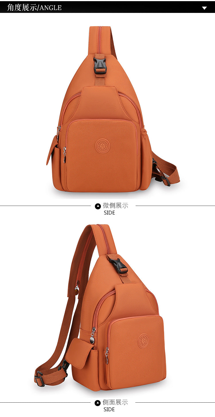 Mochila Bolsa de Peito da Moda, Tendência 2026, Nova Bolsa de Peito Feminina, Bolsa Casual Anti-respingos, Bolsa de Peito Multifuncional