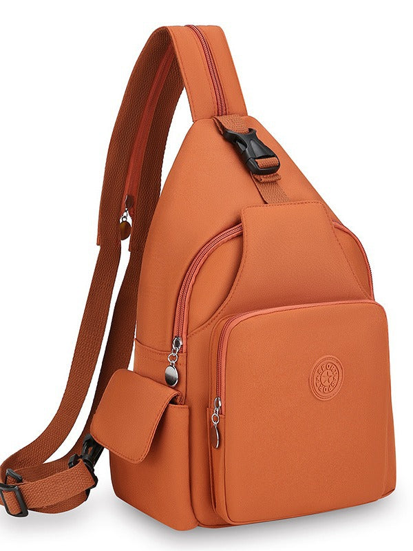 Mochila Bolsa de Peito da Moda, Tendência 2026, Nova Bolsa de Peito Feminina, Bolsa Casual Anti-respingos, Bolsa de Peito Multifuncional