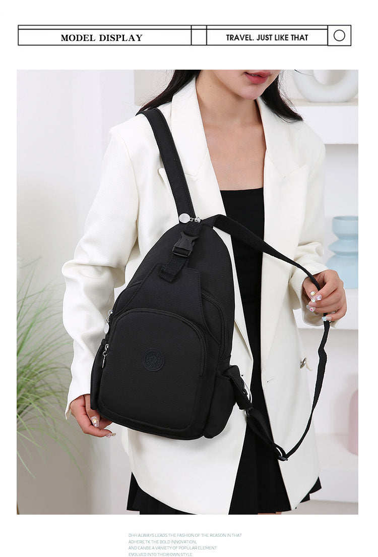 Mochila Bolsa de Peito da Moda, Tendência 2026, Nova Bolsa de Peito Feminina, Bolsa Casual Anti-respingos, Bolsa de Peito Multifuncional