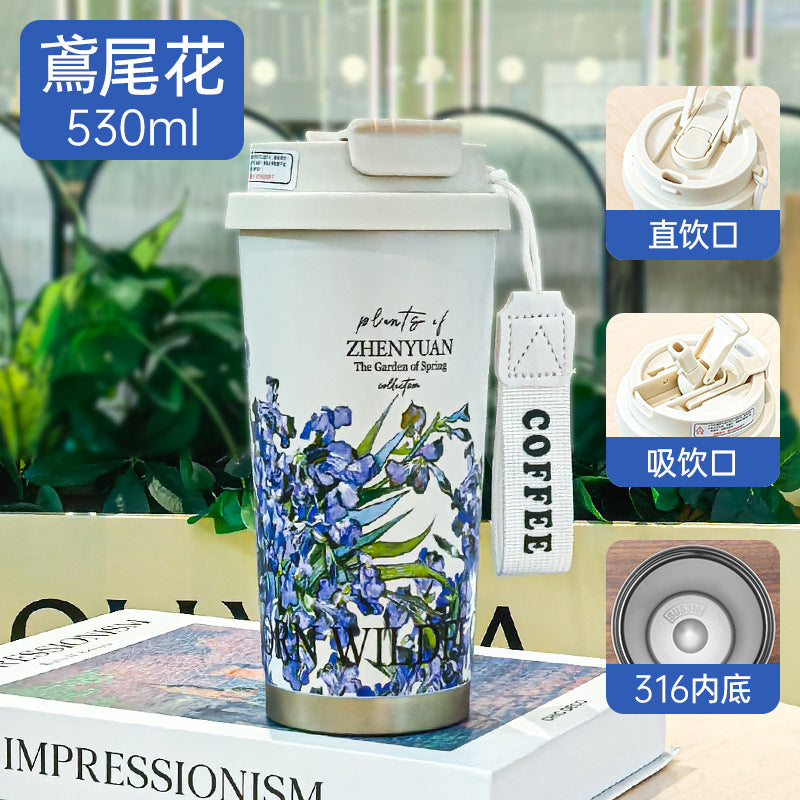 Copo térmico de aço inoxidável para o verão, ideal para água, café, carro e outras bebidas. Também pode ser usado como copo químico ou caneca para café. Perfeito para personalizar e exibir seus produtos em diversos formatos.