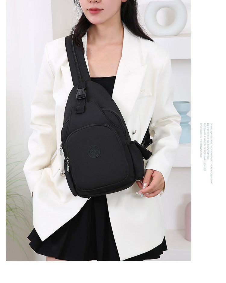 Mochila Bolsa de Peito da Moda, Tendência 2026, Nova Bolsa de Peito Feminina, Bolsa Casual Anti-respingos, Bolsa de Peito Multifuncional