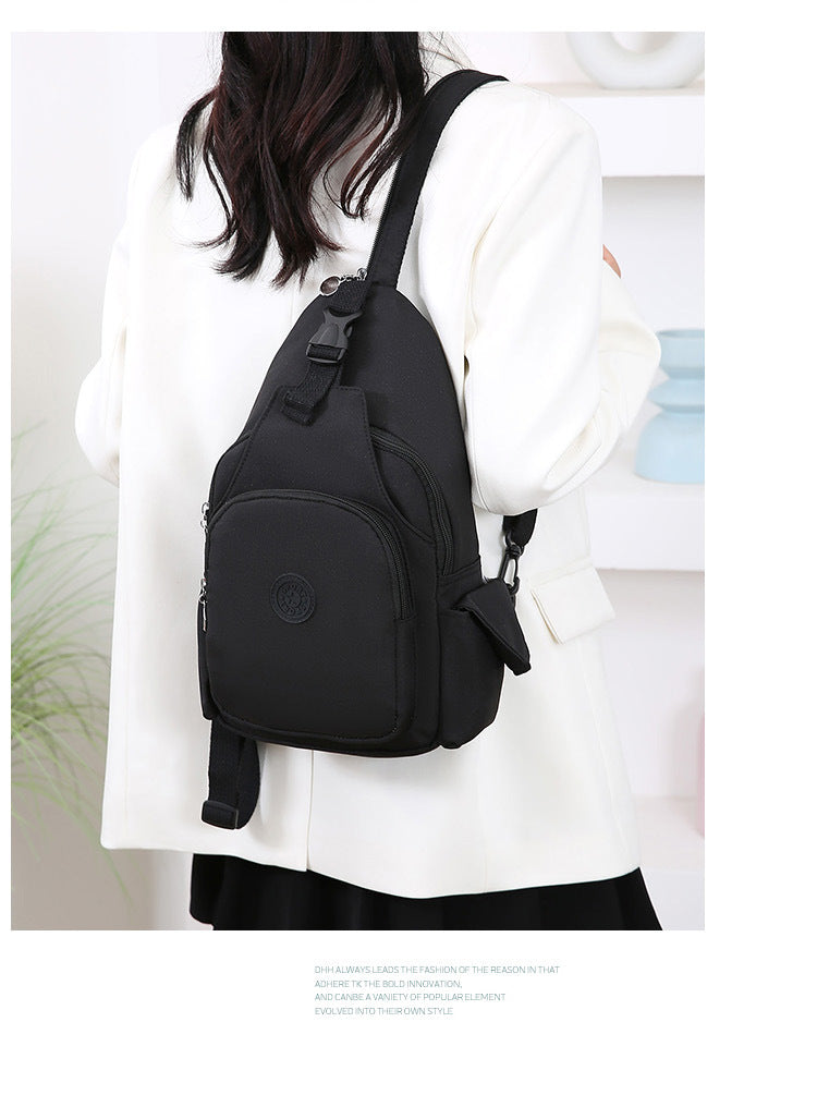Mochila Bolsa de Peito da Moda, Tendência 2026, Nova Bolsa de Peito Feminina, Bolsa Casual Anti-respingos, Bolsa de Peito Multifuncional