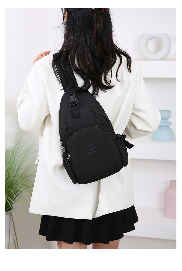 Mochila Bolsa de Peito da Moda, Tendência 2026, Nova Bolsa de Peito Feminina, Bolsa Casual Anti-respingos, Bolsa de Peito Multifuncional