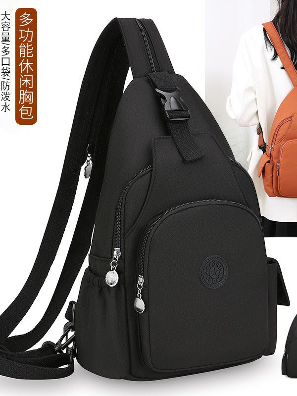 Mochila Bolsa de Peito da Moda, Tendência 2026, Nova Bolsa de Peito Feminina, Bolsa Casual Anti-respingos, Bolsa de Peito Multifuncional