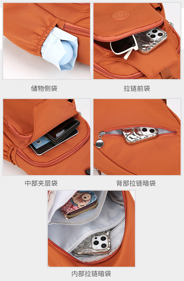 Mochila Bolsa de Peito da Moda, Tendência 2026, Nova Bolsa de Peito Feminina, Bolsa Casual Anti-respingos, Bolsa de Peito Multifuncional