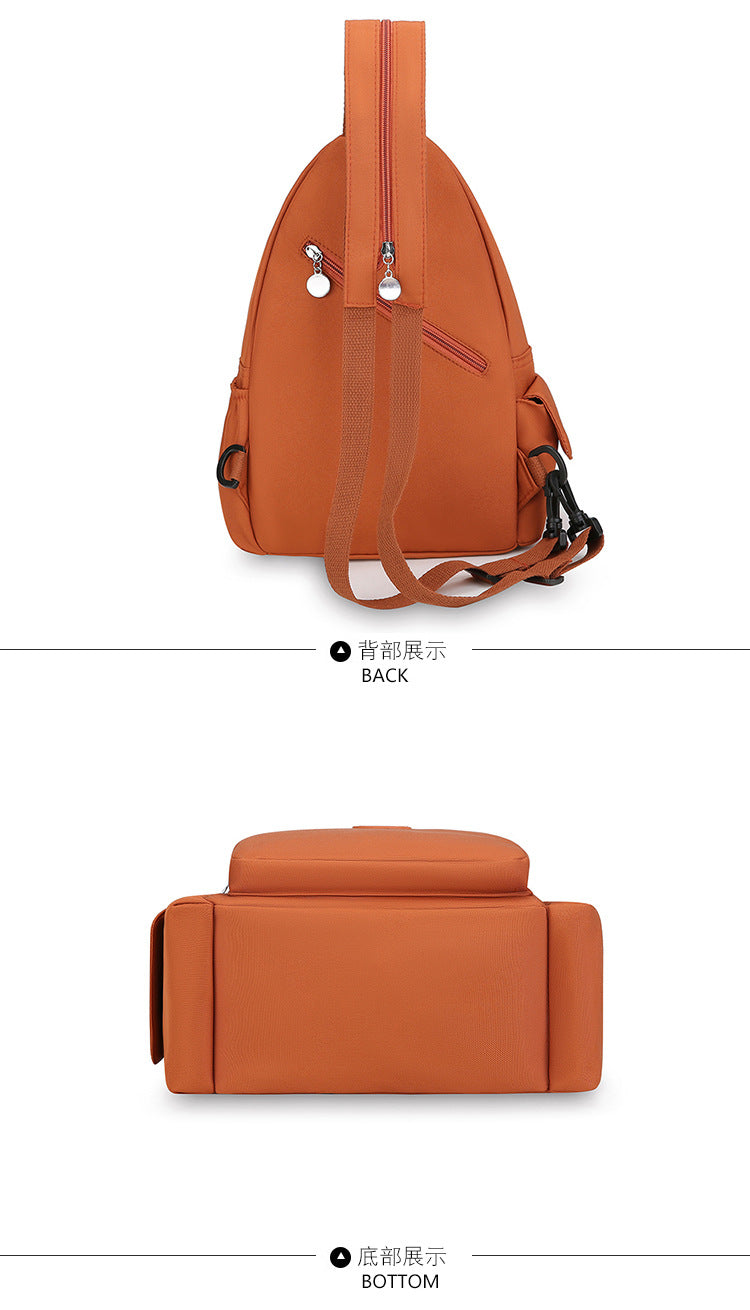 Mochila Bolsa de Peito da Moda, Tendência 2026, Nova Bolsa de Peito Feminina, Bolsa Casual Anti-respingos, Bolsa de Peito Multifuncional
