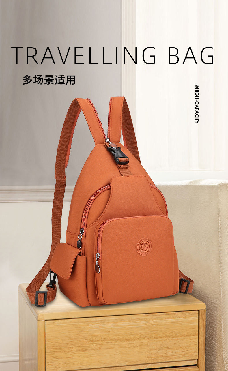 Mochila Bolsa de Peito da Moda, Tendência 2026, Nova Bolsa de Peito Feminina, Bolsa Casual Anti-respingos, Bolsa de Peito Multifuncional