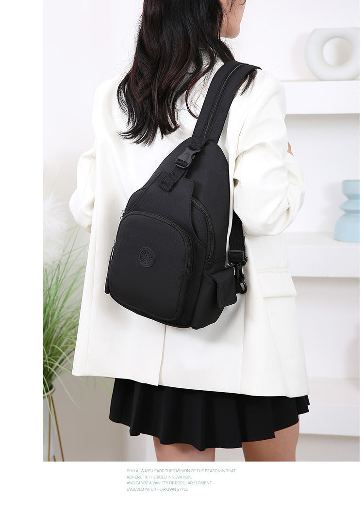 Mochila Bolsa de Peito da Moda, Tendência 2026, Nova Bolsa de Peito Feminina, Bolsa Casual Anti-respingos, Bolsa de Peito Multifuncional