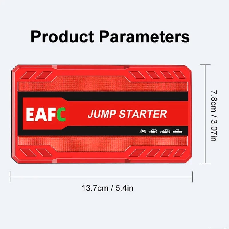 EAFC 2000A / 600A Carregador de Bateria Portátil para Carro, Auxiliar de Partida 12V para Motores a Diesel e Gasolina