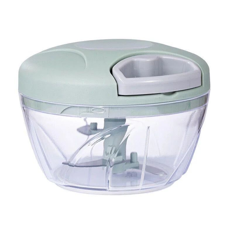 Moedor de carne manual de 500/900 ml, picador de alho, espremedor de alho giratório, triturador de alho, cortador de cebola e legumes, acessórios de cozinha.