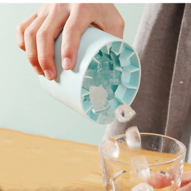 Forma de Gelo de Silicone Redonda para Gelo Caseiro de Verão, Ideal para Geladeira, Congelamento de Gelo e Uso Criativo em Bares