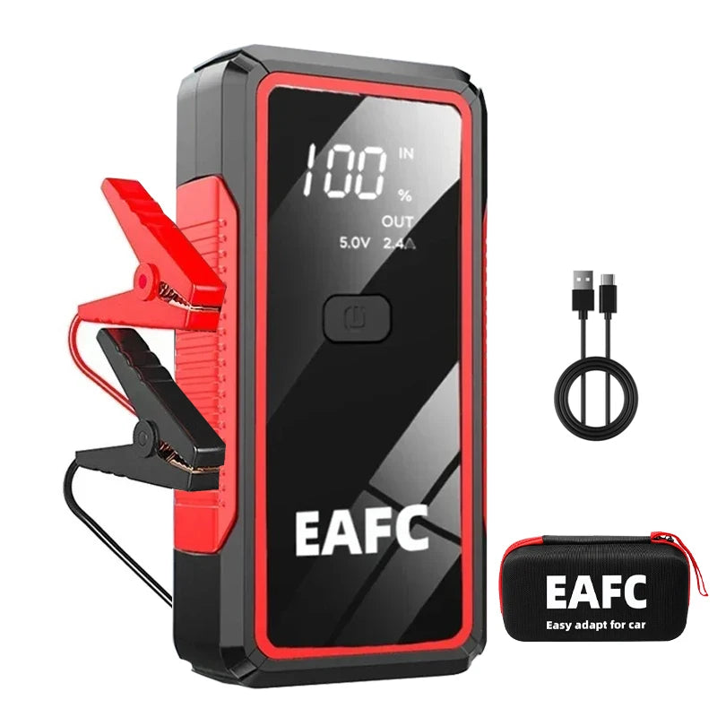 EAFC 2000A / 600A Carregador de Bateria Portátil para Carro, Auxiliar de Partida 12V para Motores a Diesel e Gasolina