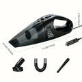 Aspirador de pó portátil de 12V, aspirador de pó portátil para carro com forte poder de sucção, mini aspirador de pó portátil para carro