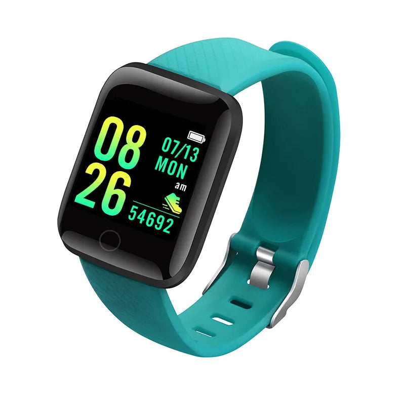 Relógio inteligente masculino e feminino, relógio de pulso inteligente com monitor de atividades físicas e mensagens, pulseira inteligente, presente de aniversário, relógio eletrônico para Android e iOS.