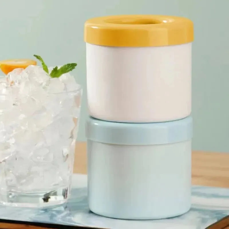 Forma de Gelo de Silicone Redonda para Gelo Caseiro de Verão, Ideal para Geladeira, Congelamento de Gelo e Uso Criativo em Bares