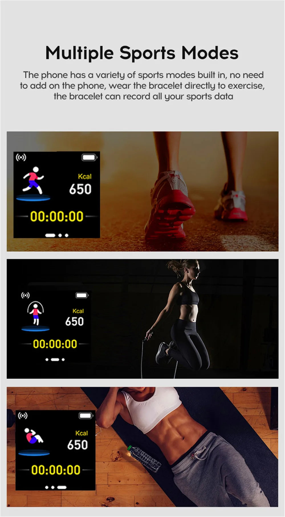 Relógio inteligente masculino e feminino, relógio de pulso inteligente com monitor de atividades físicas e mensagens, pulseira inteligente, presente de aniversário, relógio eletrônico para Android e iOS.