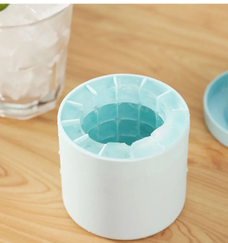 Forma de Gelo de Silicone Redonda para Gelo Caseiro de Verão, Ideal para Geladeira, Congelamento de Gelo e Uso Criativo em Bares