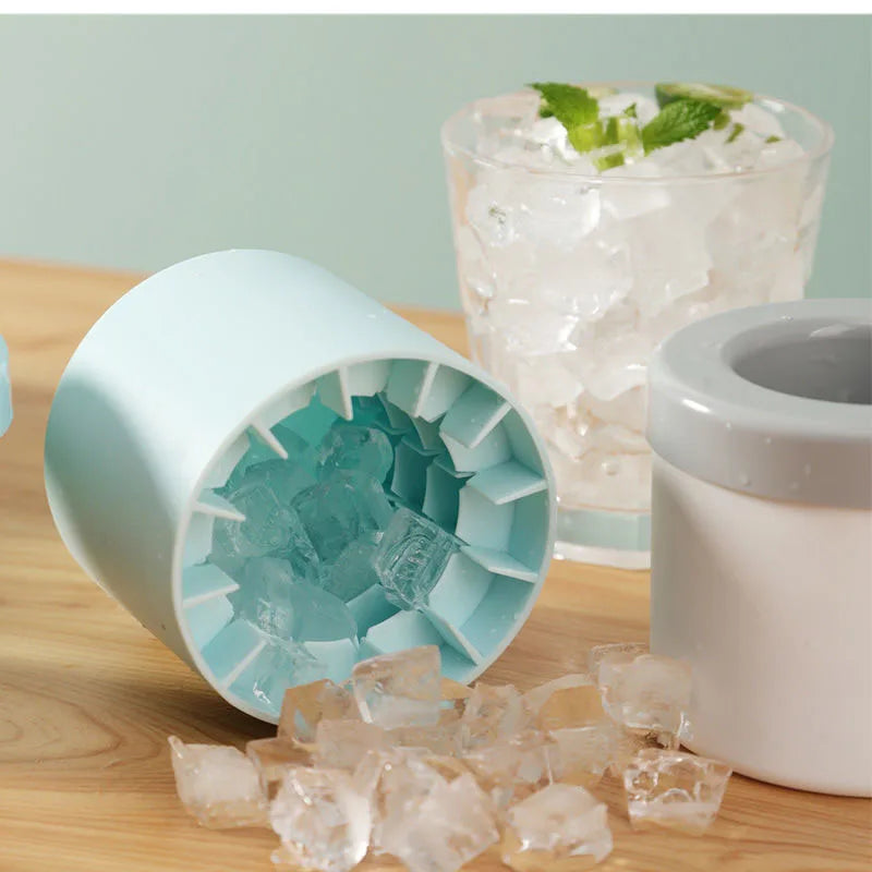 Forma de Gelo de Silicone Redonda para Gelo Caseiro de Verão, Ideal para Geladeira, Congelamento de Gelo e Uso Criativo em Bares