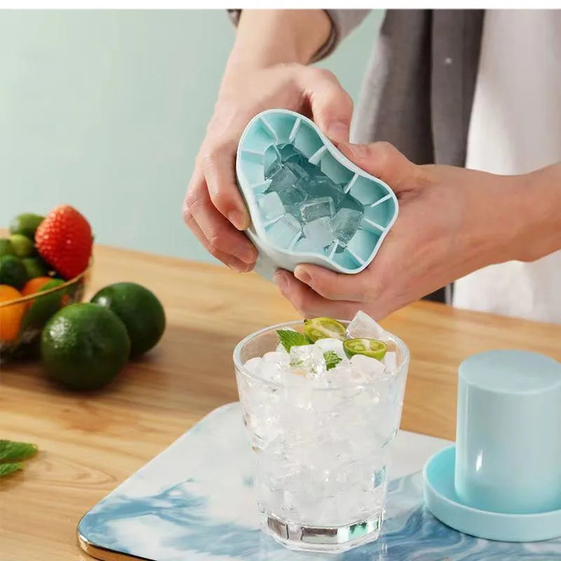 Forma de Gelo de Silicone Redonda para Gelo Caseiro de Verão, Ideal para Geladeira, Congelamento de Gelo e Uso Criativo em Bares