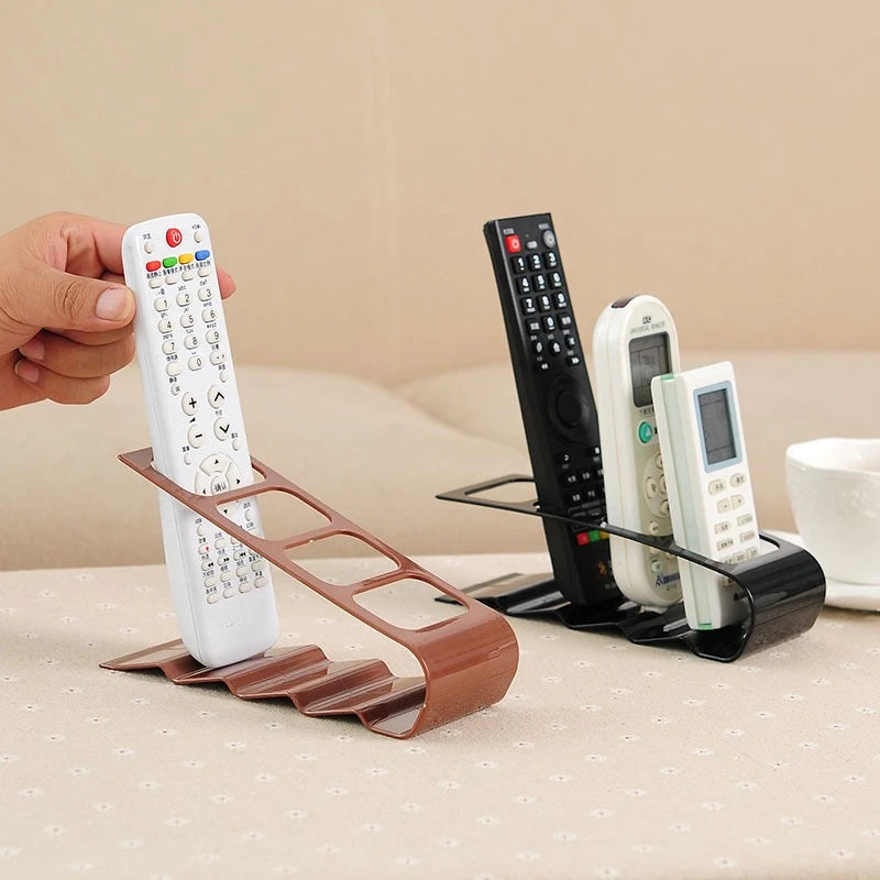 Organizador de Controle Remoto com Compartimentos, Suporte de Mesa Criativo em Plástico, Organizador de Mesa Multiuso