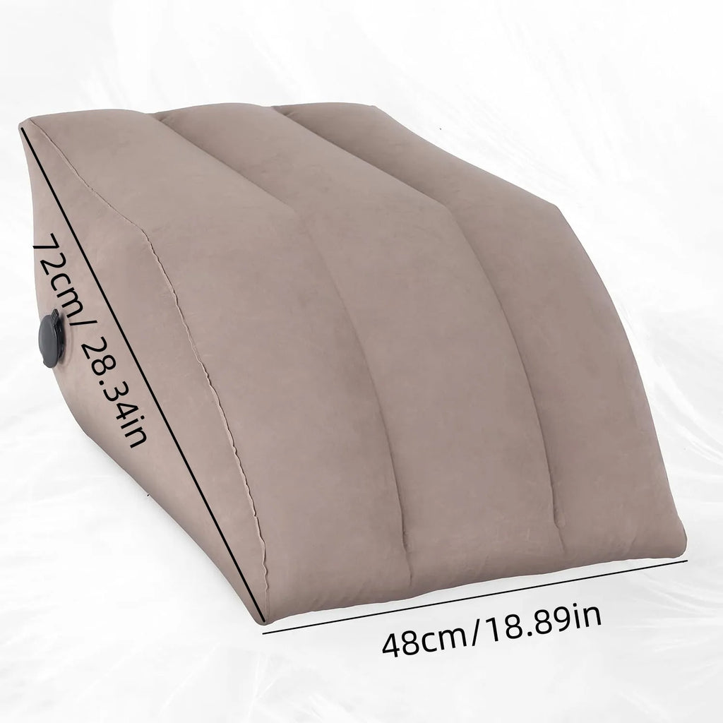 Almofada inflável para elevação das pernas - Almofada portátil em formato de cunha para as pernas com bolsa de armazenamento, almofadas versáteis para elevar as pernas e melhorar a circulação sanguínea.