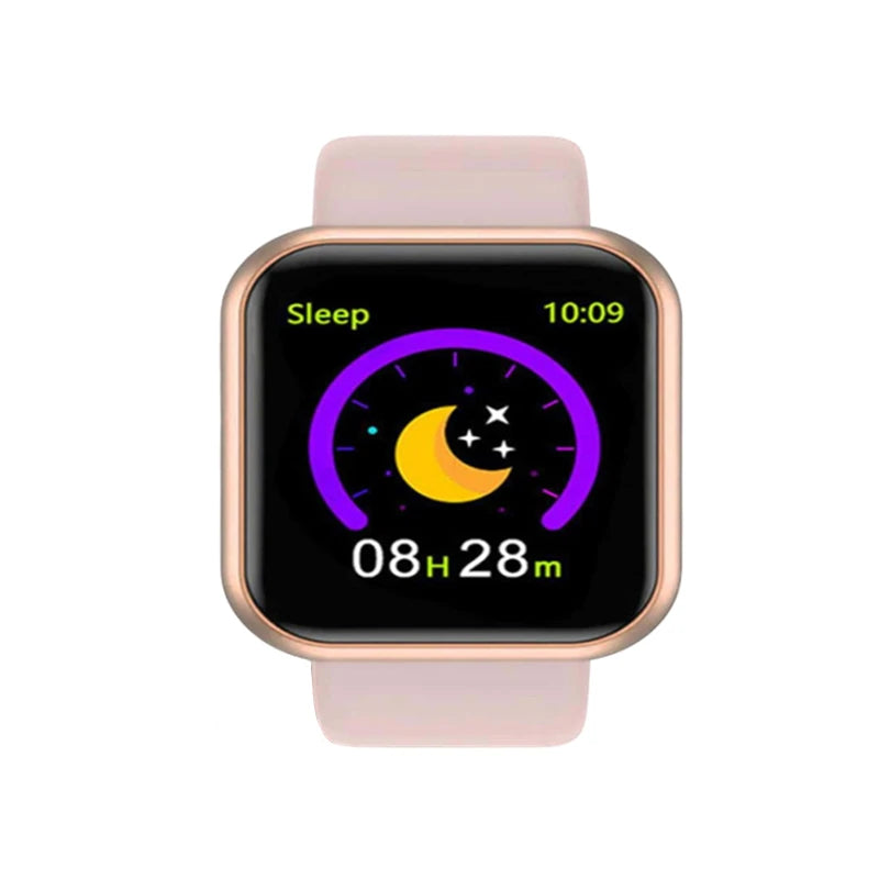 Smartwatch unissex com controle de música, Bluetooth, monitor de calorias e atividades físicas, rastreador de corrida e pulseira esportiva para Android e iOS.