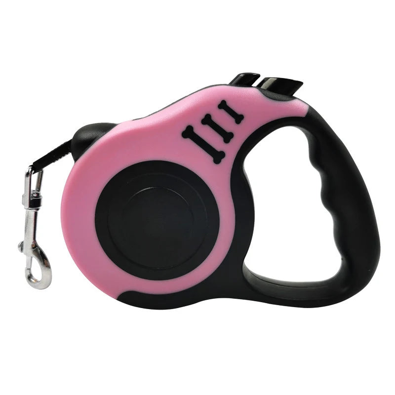 Guia de nylon resistente para cães e gatos de pequeno, médio e grande porte, com 3m e 5m de comprimento, retrátil automática e durável, da marca Yorkshire Pet Supplies.