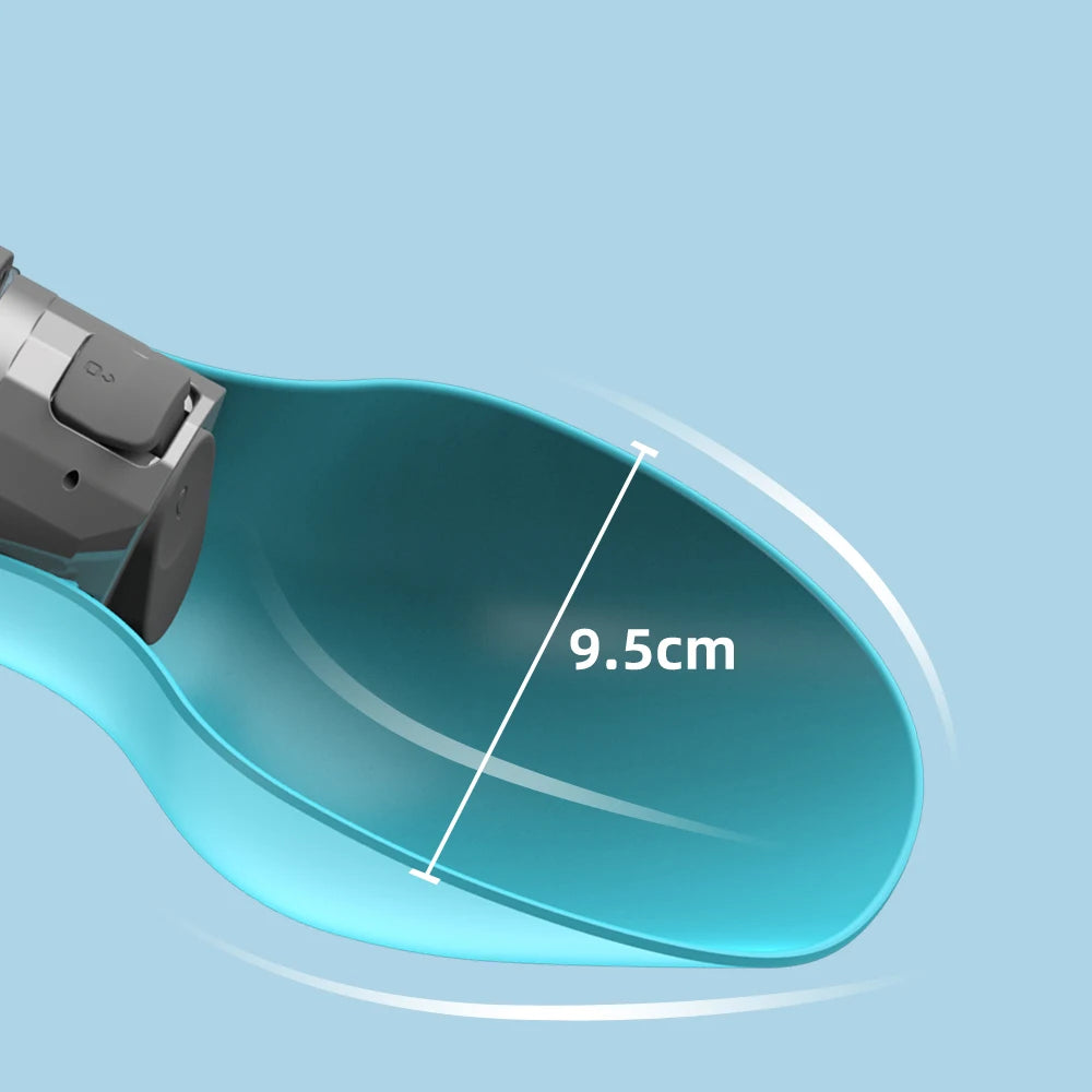 Garrafa de água portátil de 800ml para cães de pequeno, médio e grande porte, ideal para viagens e atividades ao ar livre. Também serve como comedouro e bebedouro para filhotes e gatos, além de acessórios para labradores.