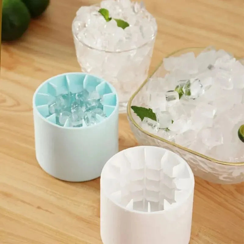 Forma de Gelo de Silicone Redonda para Gelo Caseiro de Verão, Ideal para Geladeira, Congelamento de Gelo e Uso Criativo em Bares
