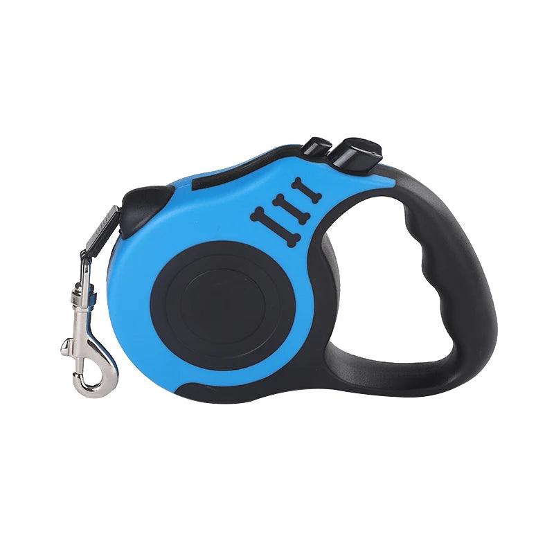 Guia de nylon resistente para cães e gatos de pequeno, médio e grande porte, com 3m e 5m de comprimento, retrátil automática e durável, da marca Yorkshire Pet Supplies.