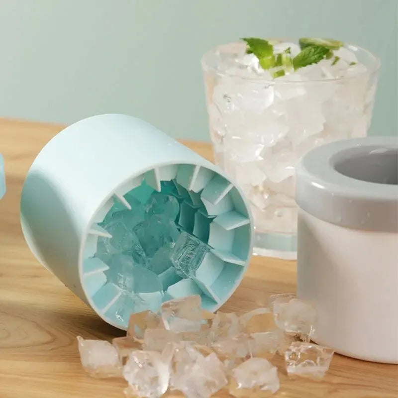 Forma de Gelo de Silicone Redonda para Gelo Caseiro de Verão, Ideal para Geladeira, Congelamento de Gelo e Uso Criativo em Bares