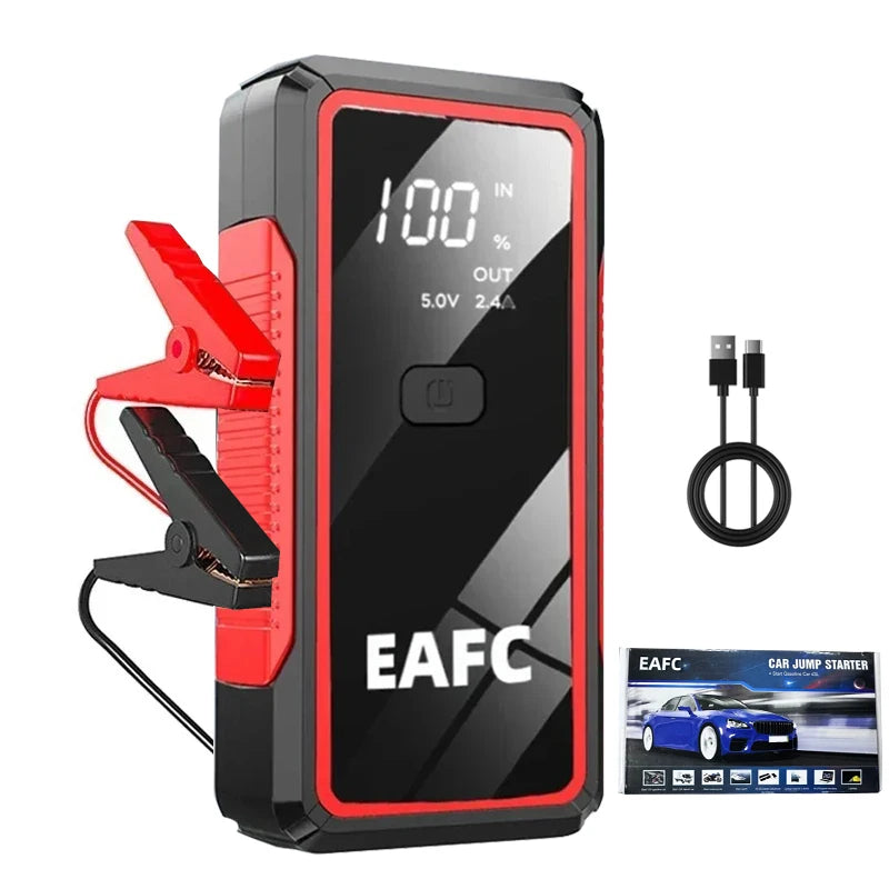 EAFC 2000A / 600A Carregador de Bateria Portátil para Carro, Auxiliar de Partida 12V para Motores a Diesel e Gasolina