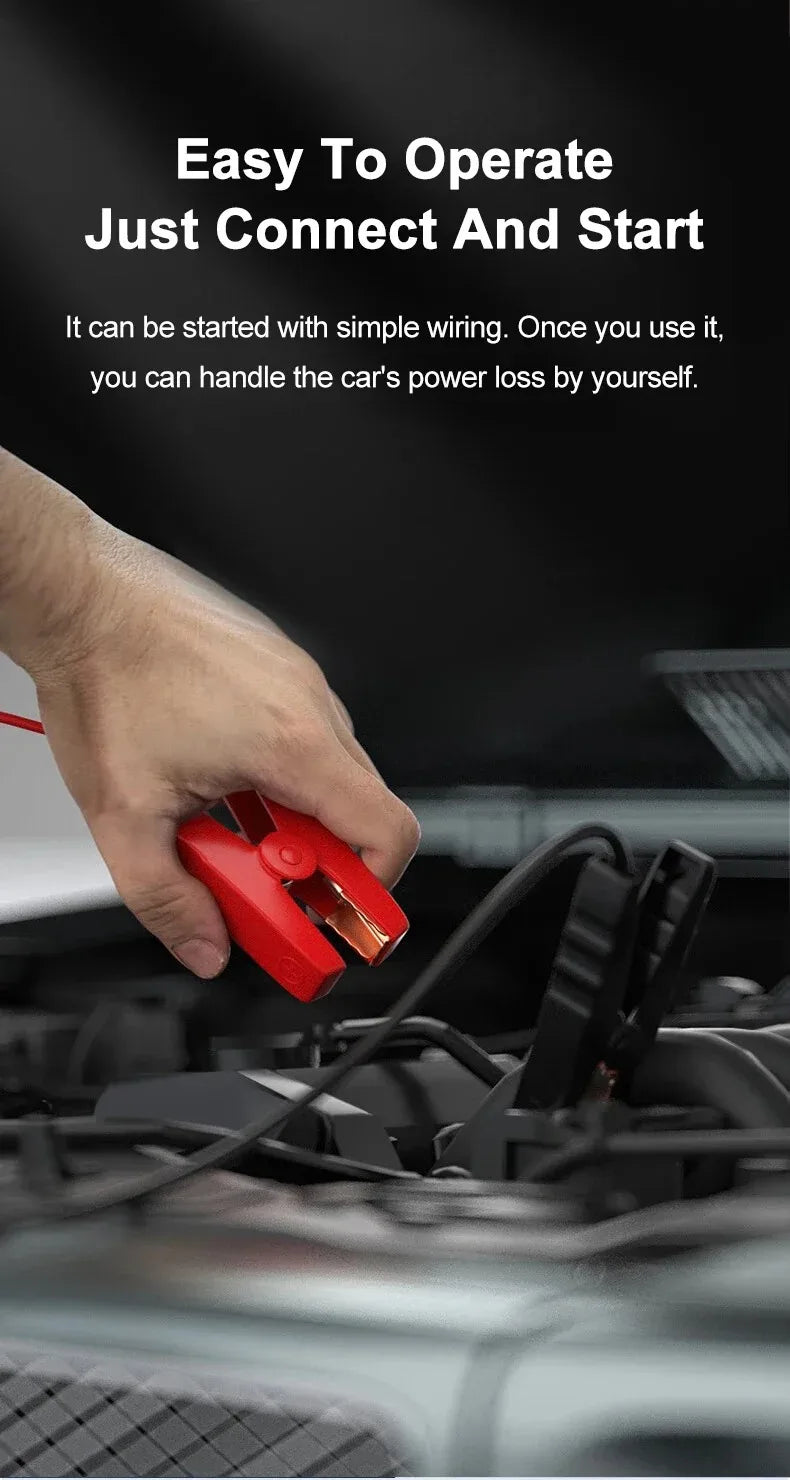 EAFC 2000A / 600A Carregador de Bateria Portátil para Carro, Auxiliar de Partida 12V para Motores a Diesel e Gasolina