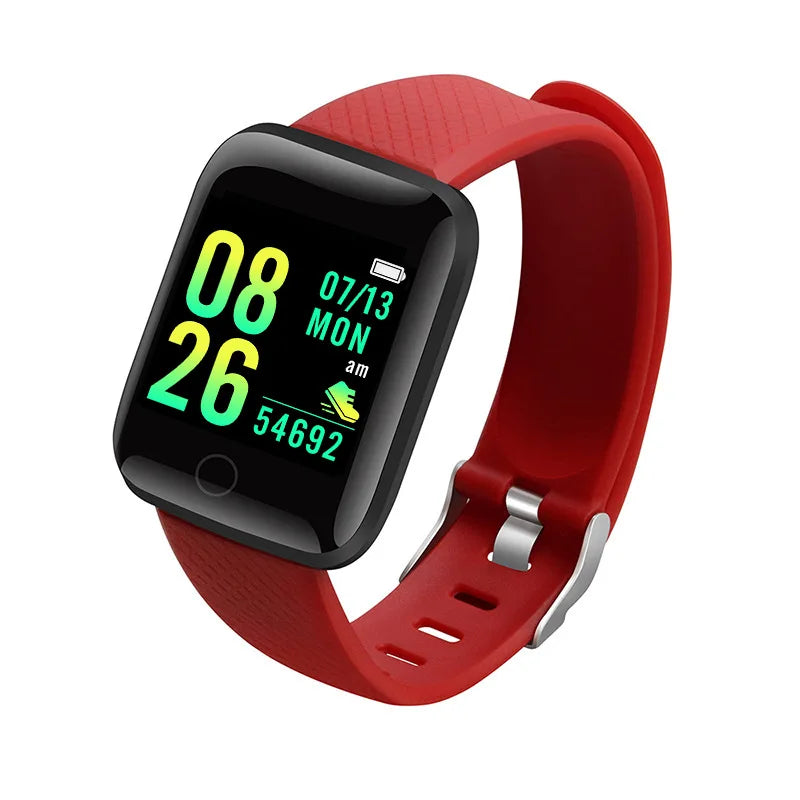 Relógio inteligente masculino e feminino, relógio de pulso inteligente com monitor de atividades físicas e mensagens, pulseira inteligente, presente de aniversário, relógio eletrônico para Android e iOS.