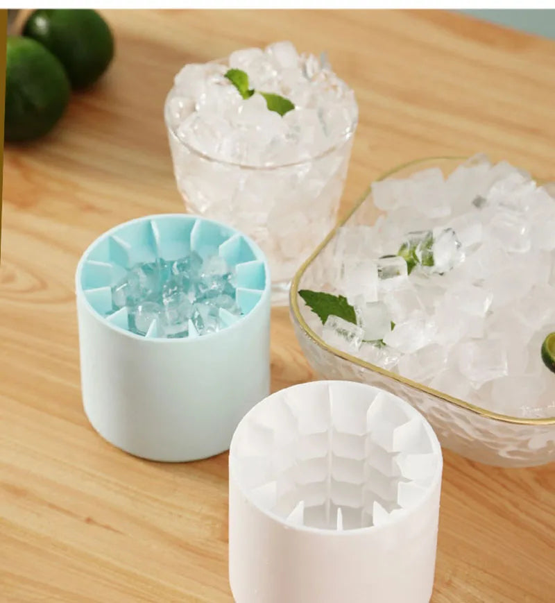 Forma de Gelo de Silicone Redonda para Gelo Caseiro de Verão, Ideal para Geladeira, Congelamento de Gelo e Uso Criativo em Bares