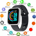 Relógio inteligente masculino e feminino, relógio de pulso inteligente com monitor de atividades físicas e mensagens, pulseira inteligente, presente de aniversário, relógio eletrônico para Android e iOS.